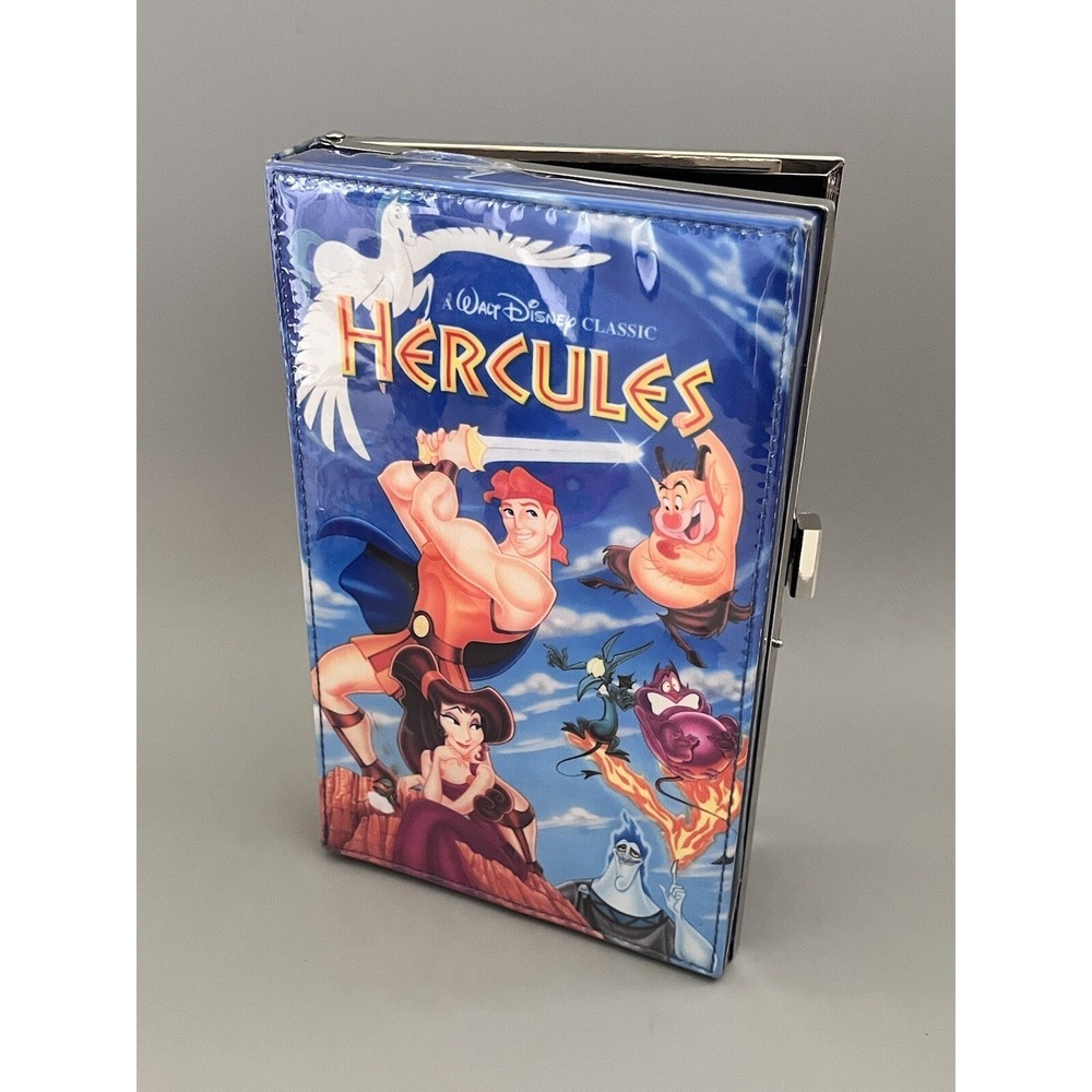 Rare "Oh My Disney" Hercules VHS Clamshell Style Clutch Bag Purse Case CUTE!